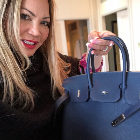 ⚠️ Extra Pics of HERMES Birkin 35 Blue Nuit photos - Picture 2 of 8